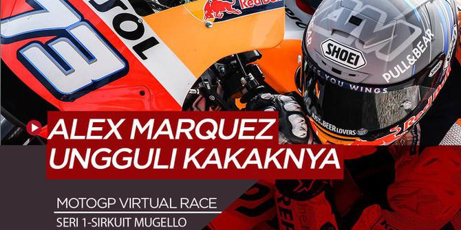 VIDEO: Marc Marquez Dikalahkan Sang Adik di MotoGP Virtual Race