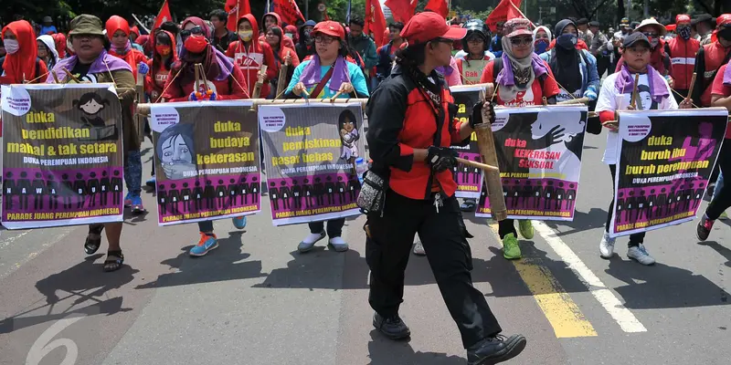 20160308-Aksi Long March Warnai Peringatan Hari Perempuan Internasional-Jakarta