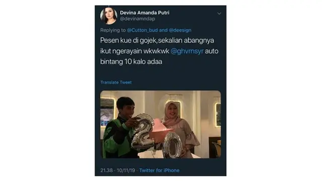 Pesanan Kue Ultah ke Driver Ojek Online Ini Hasilnya Bikin Ketawa