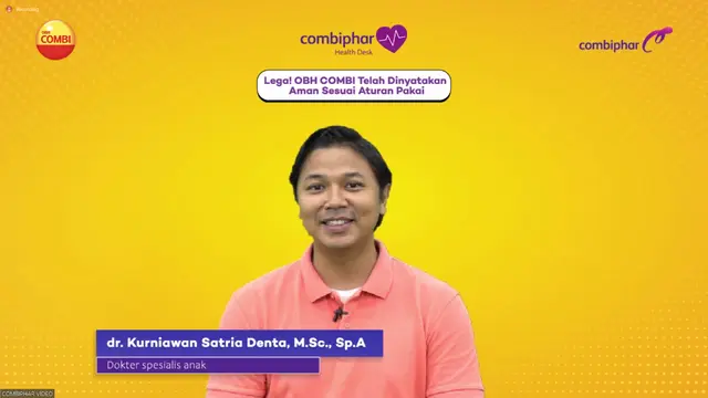 Dokter Spesialis Anak dr. Kurniawan Satria Denta, M.Sc., Sp.A dalam Combiphar Health Desk Talkshow Forum pada Kamis (24/11/2022)