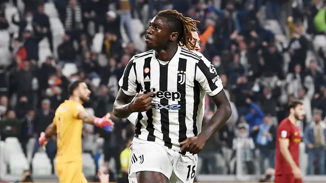 Foto: Gol Semata Wayang Moise Kean Bawa Juventus Hempaskan AS Roma di Liga Italia