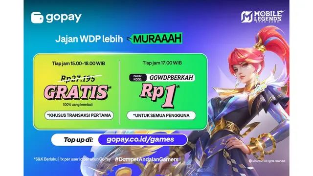 Top up di gopay.co.id/games.