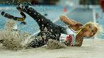 Vanessa Low atlet asal Jerman saat berlaga pada cabang loncat jauh di Olympic Stadium  pada ajang Paralympic Games 2016, Rio de Janeiro, Brasil, (10/9/2016). (AFP/OIS/IOC/Al Tielemans for OIS/IOC)