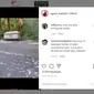 Bocah Ditabrak Motor Setelah Pasang Petasan di Jalan Raya (Instagram @agoez_bandz4)