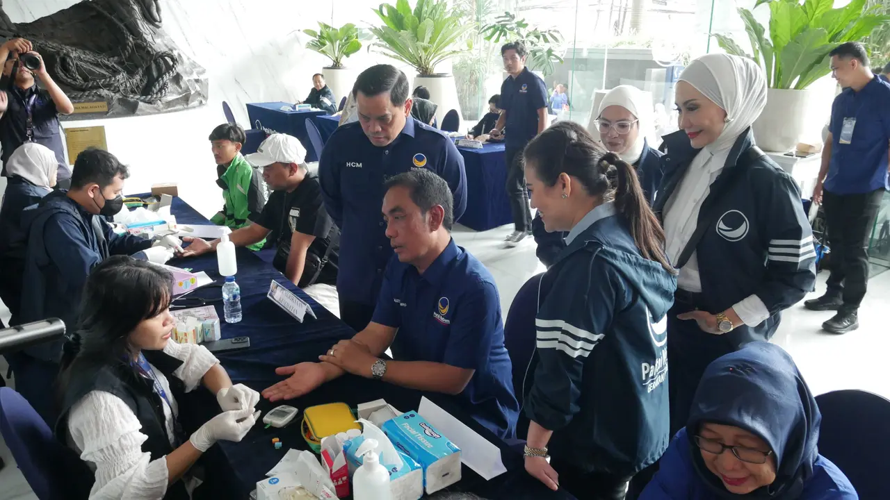 Partai NasDem menggelar layanan Cek Kesehatan Gratis di Gondangdia, Sabtu (25/10/2025) (Istimewa)