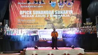 Edukasi sadar bencana di lapangan Reunghas, Desa Citeureup, Kecamatan Panimbang, Kabupaten Pandeglang, Banten pada Sabtu (5/10/2019). (Dok Badan Nasional Penanggulangan Bencana/BNPB)