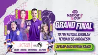 SMAN 8 Makassar Menggemparkan Istora Senayan! Sebagai Juara AXIS Nation Cup Futsal 2023 yang Tayang di Vidio. (Sumber: dok. vidio.com)
