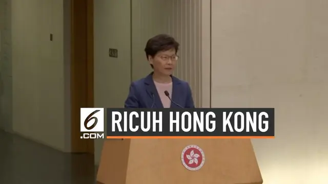 Pemimpin Hong Kong Carrie Lam menegaskan pemerintah tidak akan membahas lagi RUU Ekstradisi yang baru. RUU Ekstradisi baru menjadi polemik dan ditentang warga Hong Kong.