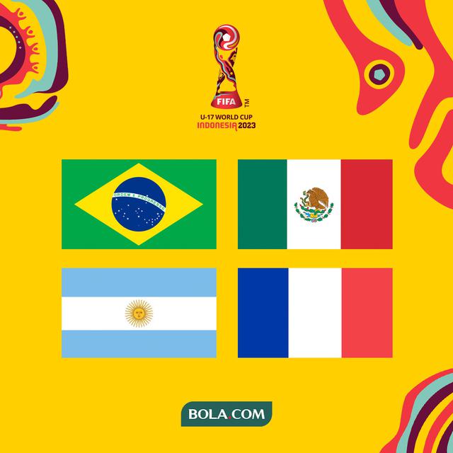 Piala Dunia U-17 - Brasil, Meksiko, Prancis, Argentina