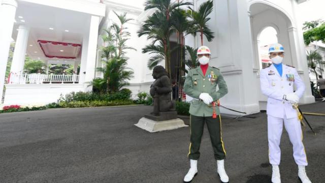 Kolonel Inf. Muhammad Imam Gogor, A.A, Komandan Upacara peringatah HUT RI ke- 75 di Istana Kepresidenan Jakarta. (Dok: Setpres)