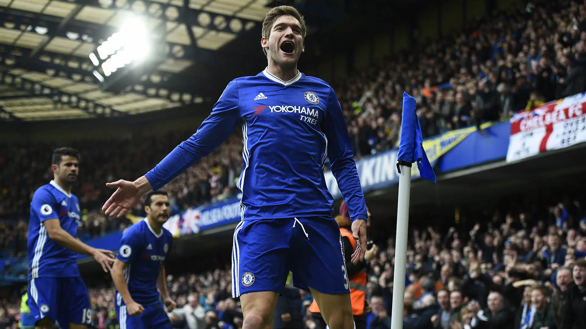 Bek Chelsea, Marcos Alonso (EPA/Will Oliver)