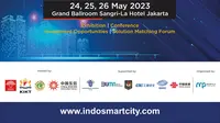 Poster promosi media sosial acara “Indonesia-China Smart City Technology & Investment Expo 2023”