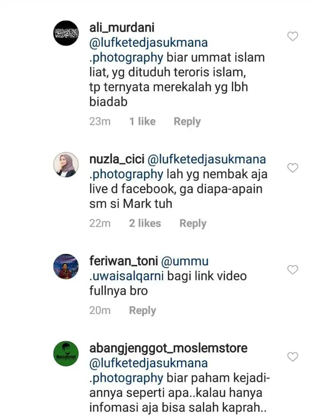 Ari Untung Unggah Video Penembakan Selandia Baru, Diingatkan Malah Diserang Netizen