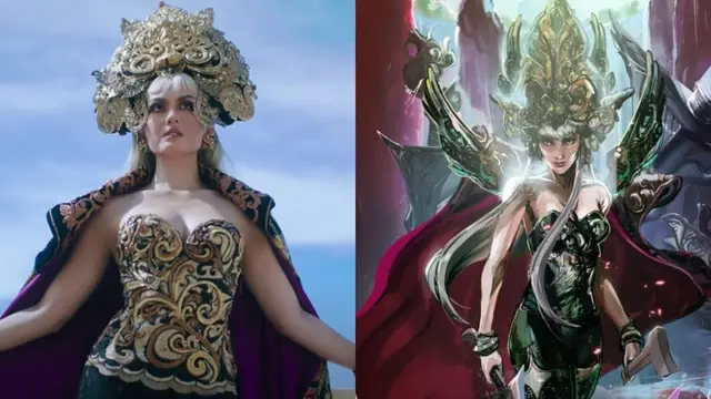 6 Potret Agnez Mo Jadi Karakter Novel Grafis dengan Kostum Motif Batik, Tuai Pujian