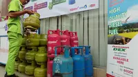 PT Pertamina Sumbagsel sudah menyiapkan pasokan tambahan tabung gas Elpiji 3 Kg untuk disebar di Sumbagsel (Liputan6.com / Nefri Inge)