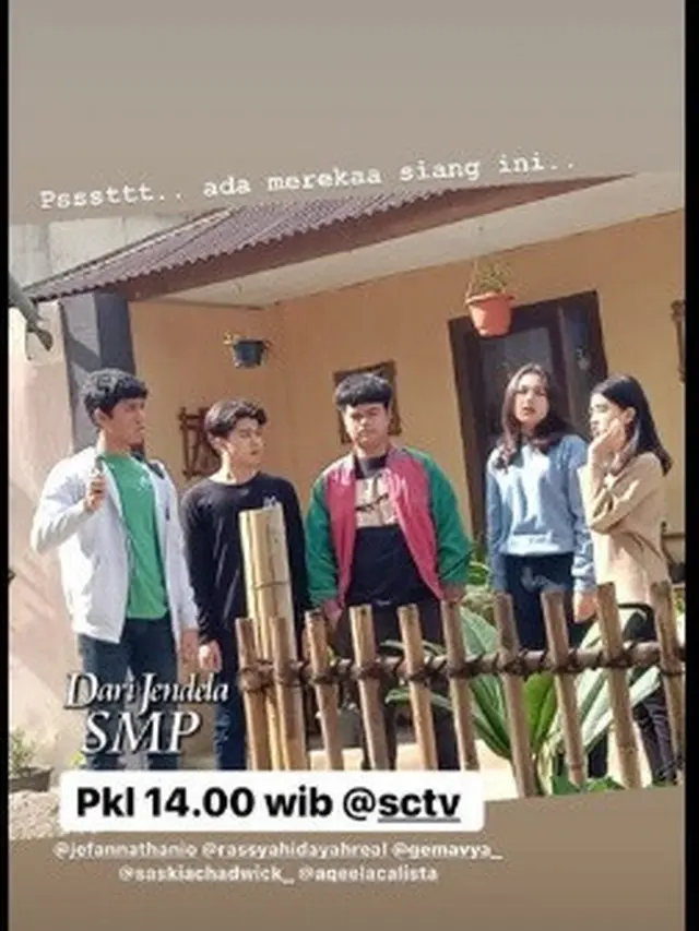 Kiesha Alvaro dan sejumlah pemain lama Dari Jendela SMP kembali syuting (Foto: Instagram/@indrayanto)