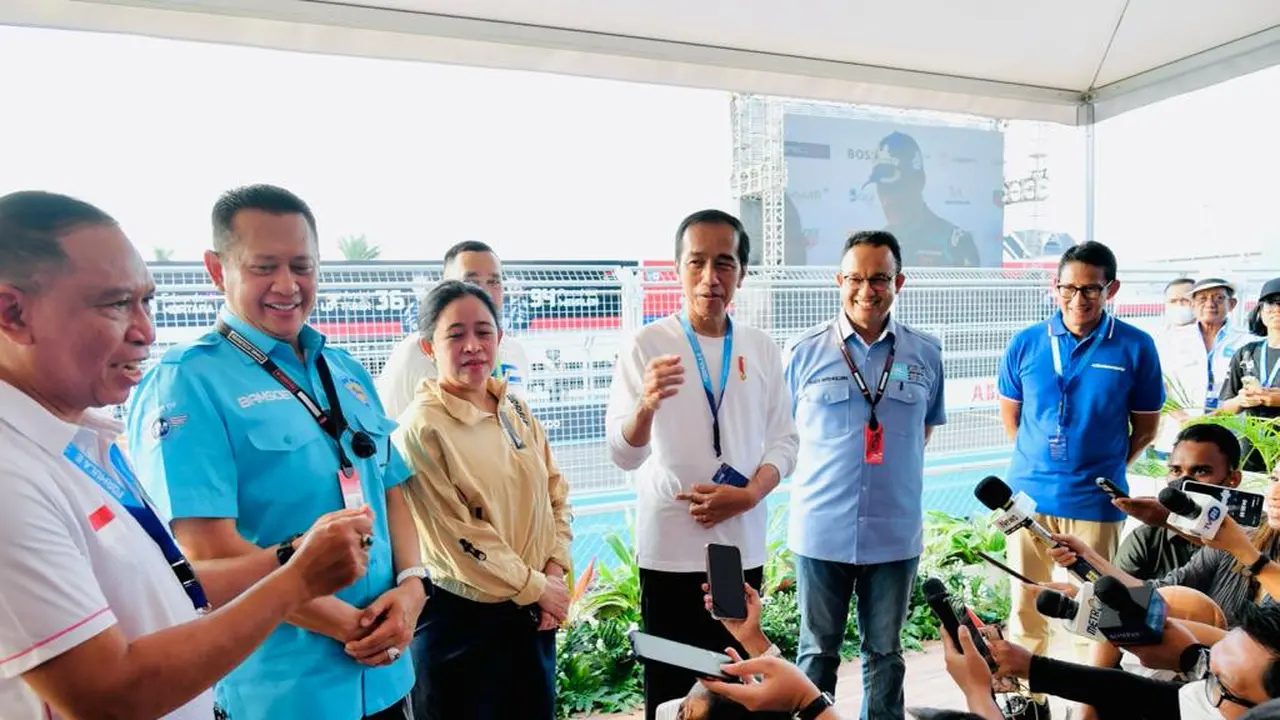 Zainudin Amali - Presiden Joko Widodo - Formula E Jakarta e-Prik 2022