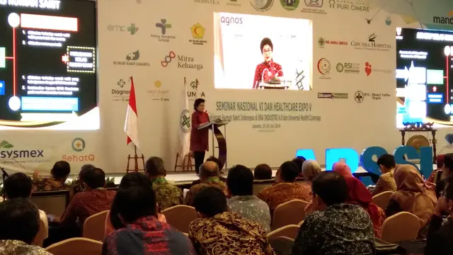 Menkes Nila meminta sumber daya manusia rumah sakit (RS) bisa beradaptasi dengan perkembangan teknologi. (Foto: Giovani Dio Prasasti/Liputan6.com)
