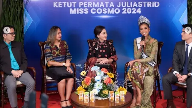 Tata Juliastrid Ungkap Aksinya yang Memukau Penonton Saat Raih Gelar Miss Cosmo 2024, Bawakan Lagu dan Tarian Bali.  foto: Instagram @officialputeriindonesia