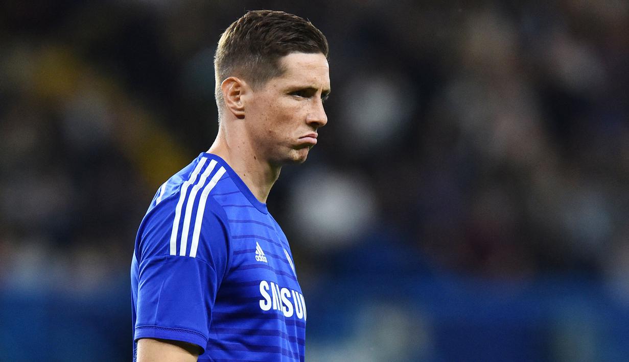 Fernando Torres (Liverpool) - Pria Spanyol ini pernah menjadi rekor pembelian termahal Chelsea ketika diboyong dari Liverpool. Namun sayang pemain bernomor sembilan ini gagal menduplikasi permainan terbaiknya di Stamford Bridge. (Foto: AFP/Ben Stansall)