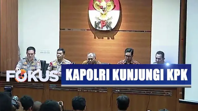 Kapolri Jendral Pol Idham Azis berkunjung ke KPK dan Kejaksaan Agung.