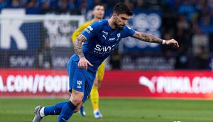 Aksi Ruben Neves di laga Al Hilal vs Al Nassr, Liga Arab Saudi 2025/2026. (Official X Al Hilal)