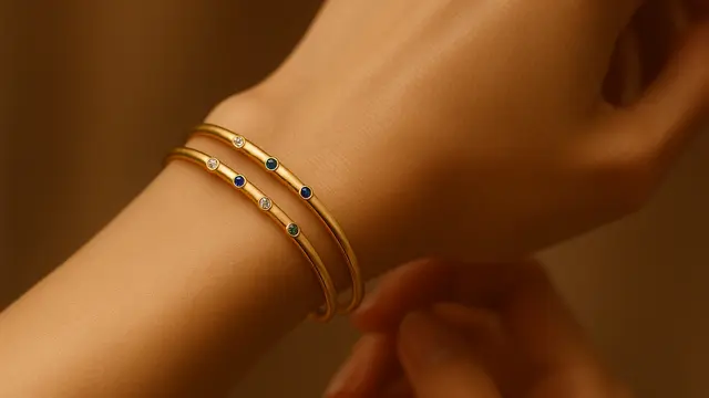 Model Gelang Emas Bertumpuk 2 Gram