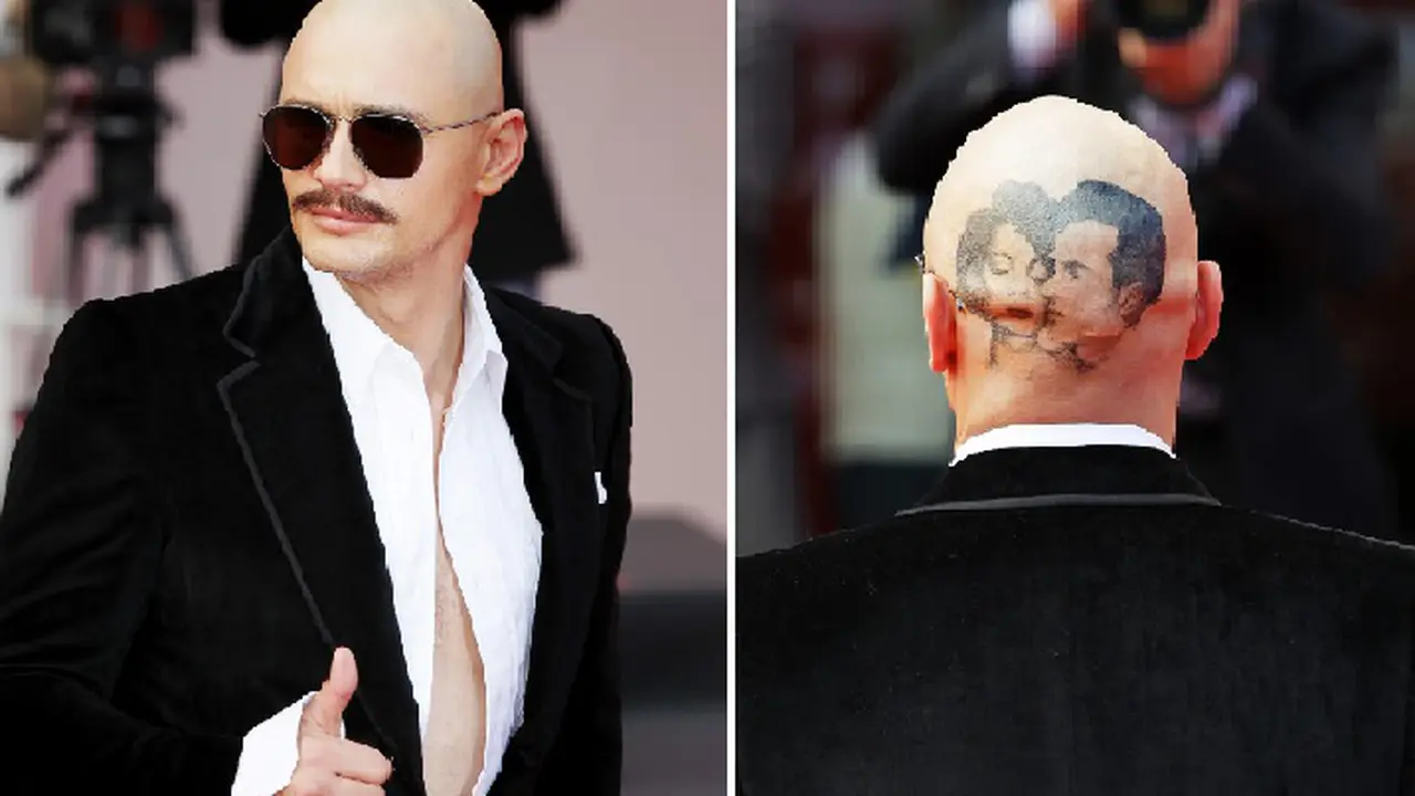 James Franco Botak dan Menato di Kepalanya (Tato Apa?) 