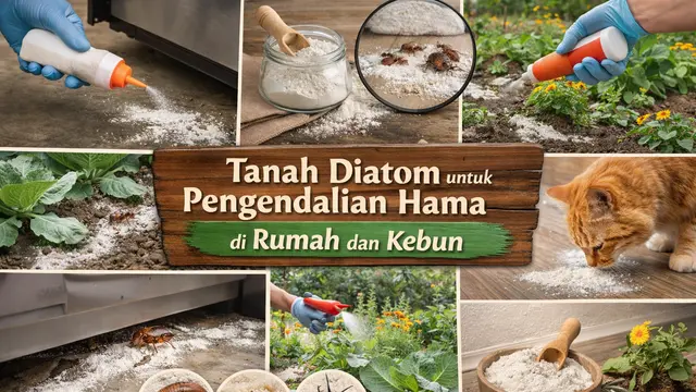 Tanah Diatom untuk Pengendalian Hama di Rumah dan Kebun (AI)
