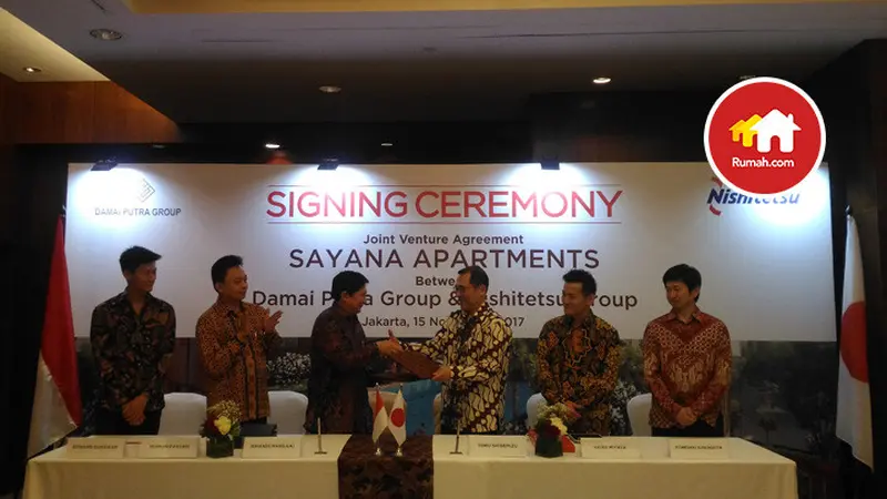 20171115-Damai Putra Group dan Nishitetsu Group bangun proyek Apartemen Sayana