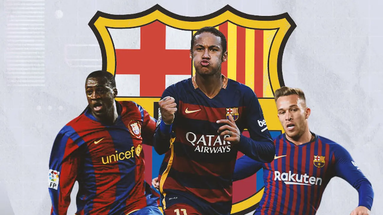 Barcelona - Yaya Toure, Neymar, Arthur Melo