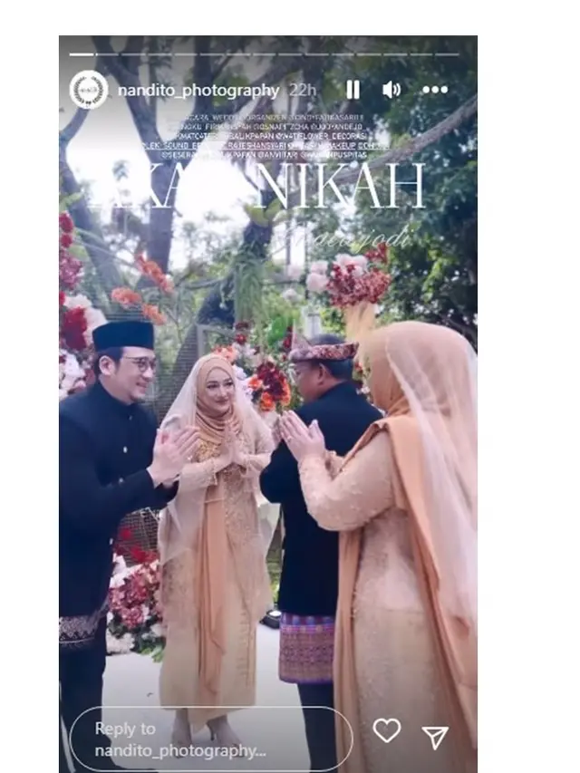 10 Momen Pernikahan Anataya Putri Tengku Firmansyah dan Cindy Fatikasari, Meriah