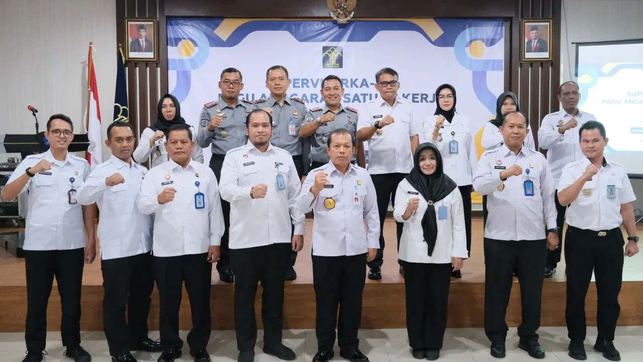 Kemenkumham Babel gelar supervisi pagu anggaran 2024. (Foto: Kemenkumham)