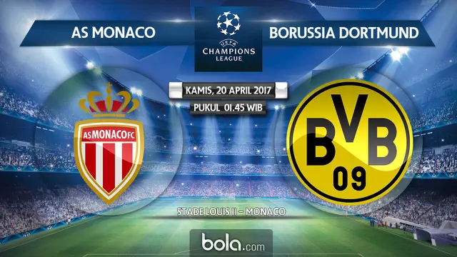 Liga Champions_AS Monaco Vs Borussia Dortmund