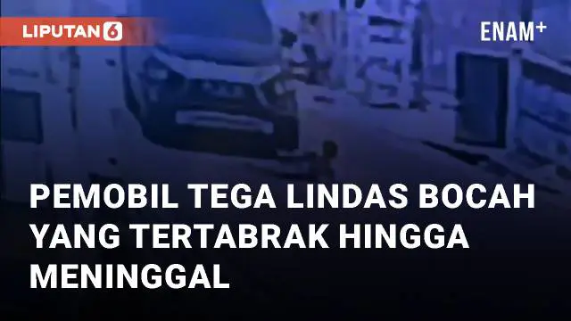 Beredar rekaman bocah terlindas mobil di Tanjungpandan, Bangka Belitung. Kecelakaan terjadi di Jalan Bambang Utoyo, Kabupaten Belitung