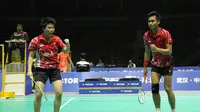 Ganda campuran Indonesia Tontowi Ahmad/Liliyana Natsir lolos ke final Dong Feng Citroen Badminton Asia Championships 2015 (Humas PP PBSI)