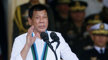Presiden Filipina Rodrigo Duterte (AP/Bullit Marquezz)