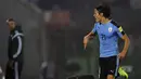 Dua gol Edinson Cavani membuat Uruguay menang telak atas Paraguay 4-0 pada kualifikasi Piala Dunia 2018 Zona Conmebol di Montevideo (7/9/2016) WIB. (AFP/Miguel Rojo)