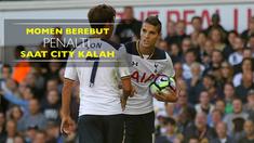 Video momen berebut penalti ketika Manchester City kalah dari Tottenham Hotspur 0-2 pada Minggu (2/10/2016).