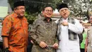 Hari ini Selasa (3/9/2024), bakal calon gubernur dan bakal calon wakil gubernur DKI Jakarta, Pramono Anung dan Rano Karno mengunjungi Museum MH Thamrin di Jakarta. (Liputan6.com/Herman Zakharia)