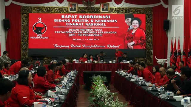 Megawati Buka Rakor Politik dan Keamanan PDIP