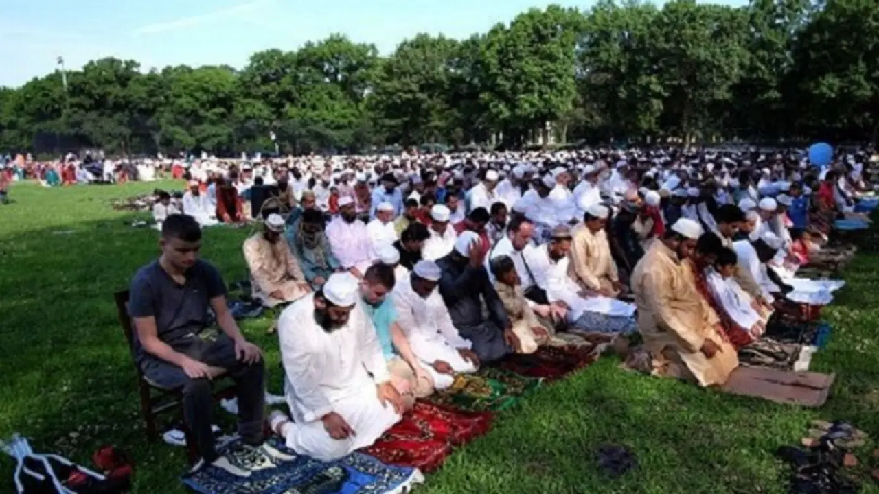 Solat Iduladha di kota New York