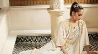 Jelang Ramadan, Cantiknya Cinta Laura Kenakan Busana Muslim