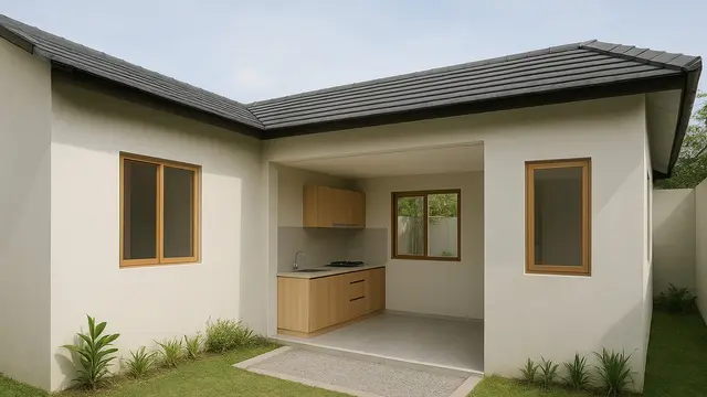 Model Rumah Kecil Sederhana dengan Void Dapur