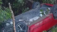 Mobil yang Ditumpangi Anggota DPRD Gorontalo Utara Aryati Polapa Kecelakaan Terjun ke Jurang