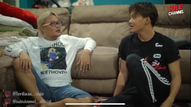 Sule marah besar kepada Rizky Febian karena menjual motor miliknya kepada Raffi Ahmad. (YouTube/ Sule Channel)