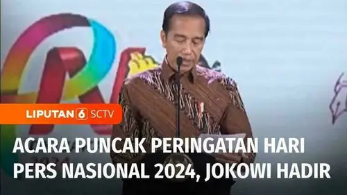 VIDEO: Jokowi Hadiri Acara Puncak Peringatan Hari Pers Nasional 2024 di Jakarta