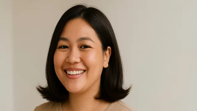 Model Potongan Rambut Long Bob untuk Wajah Bulat/via AI