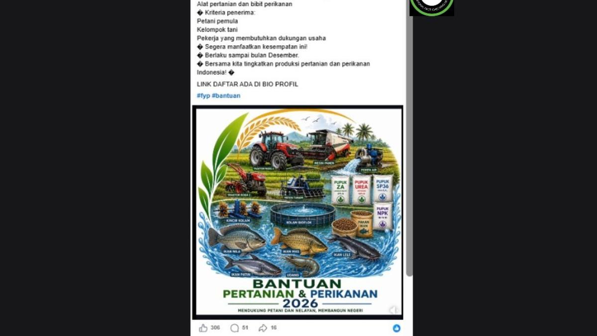 Kumpulan Hoaks Bantuan Bibit Ikan Gratis Beredar di Medsos, Simak Faktanya