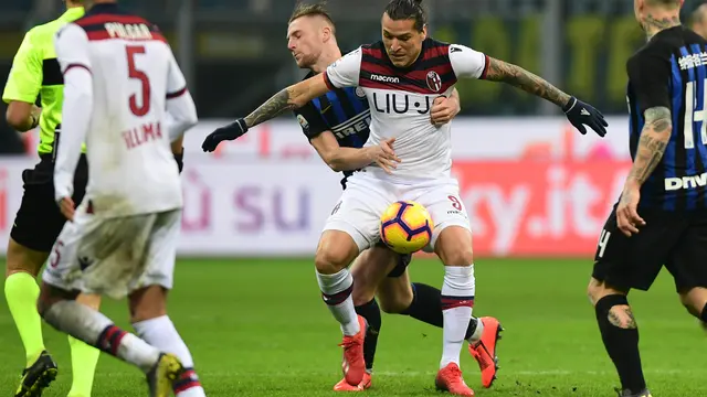 Tumbang Kontra Bologna, Posisi Inter Milan Terancam
